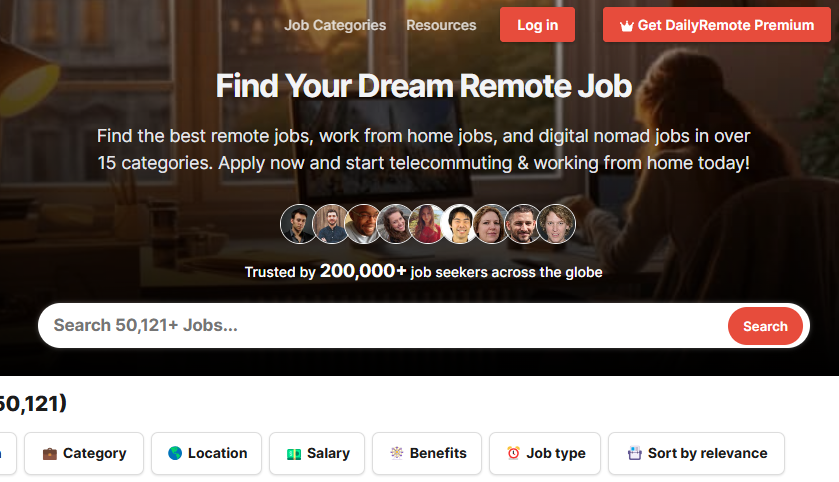 DailyRemote is great job boards for remote work to find entry-level jobs