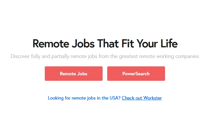 job boards for remote work - just remote