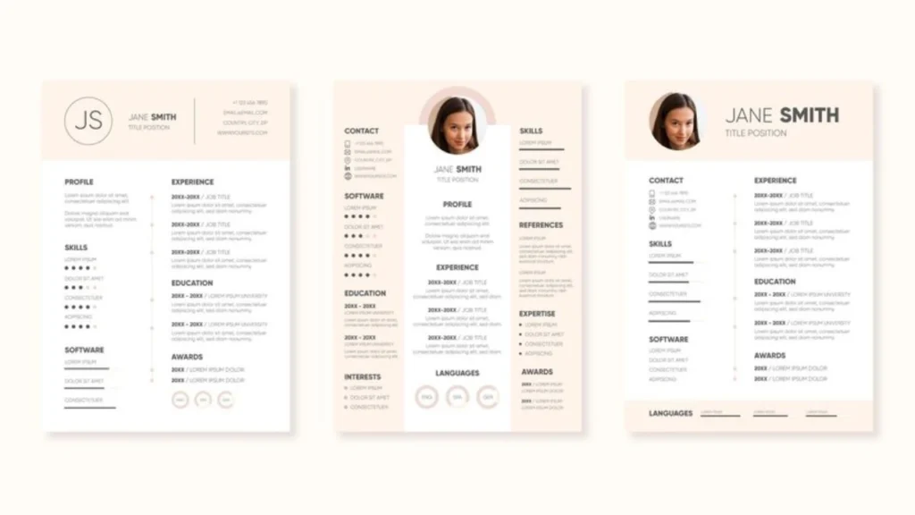 simple resume format